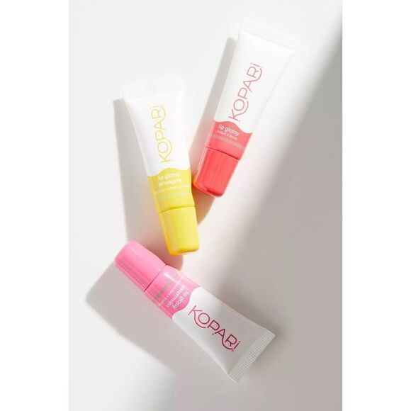 Kopari Beauty Set of 3 Paradise Lip-gloss Pout Kit - Picture 1 of 4